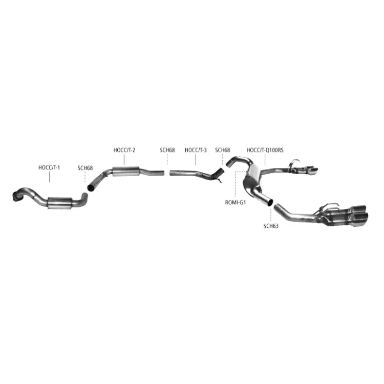 Bastuck Auspuffanlage Honda Civic Type R FK2 - Abgasanlagen / Downpipes