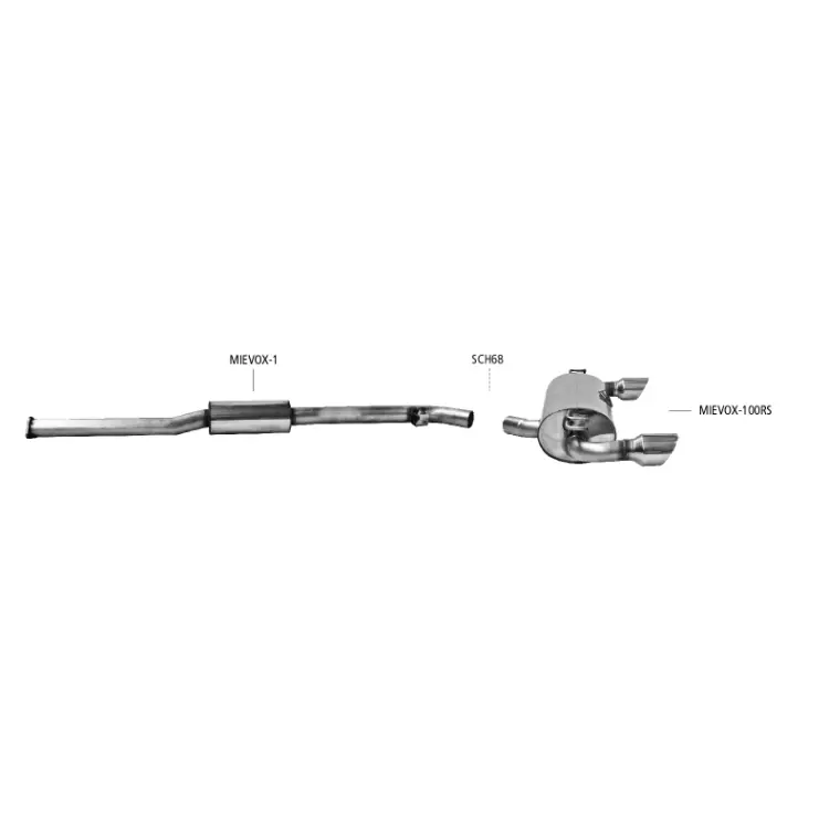 Bastuck Auspuffanlage Mitsubishi Lancer Evo X - Abgasanlagen / Downpipes