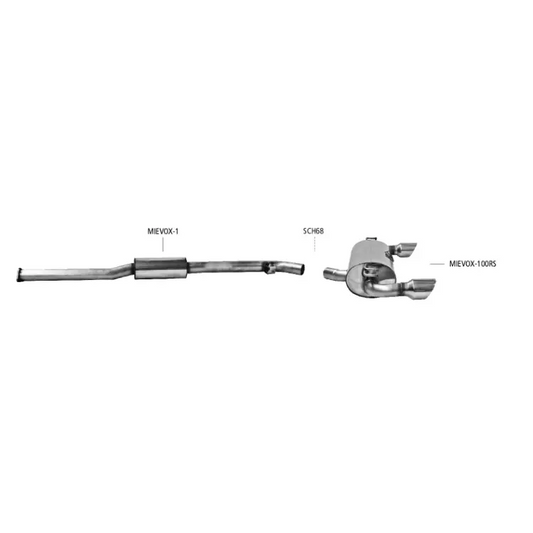 Bastuck Auspuffanlage Mitsubishi Lancer Evo X - Abgasanlagen / Downpipes