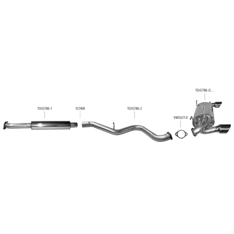 Bastuck Auspuffanlage Subaru BRZ ZC6 2.0 L - Abgasanlagen / Downpipes
