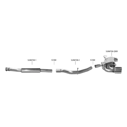 Bastuck Auspuffanlage Subaru WRX STI 2.5 L GR - Abgasanlagen / Downpipes