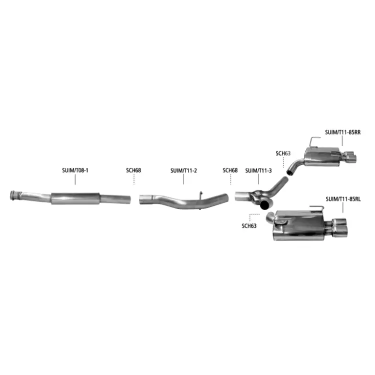 Bastuck Auspuffanlage Subaru WRX STI GV/VA - Abgasanlagen / Downpipes