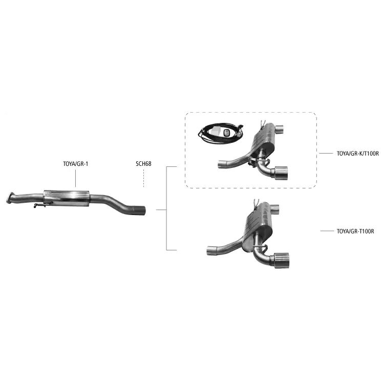 Bastuck Auspuffanlage Toyota GR Yaris 1.6 T - Abgasanlagen / Downpipes