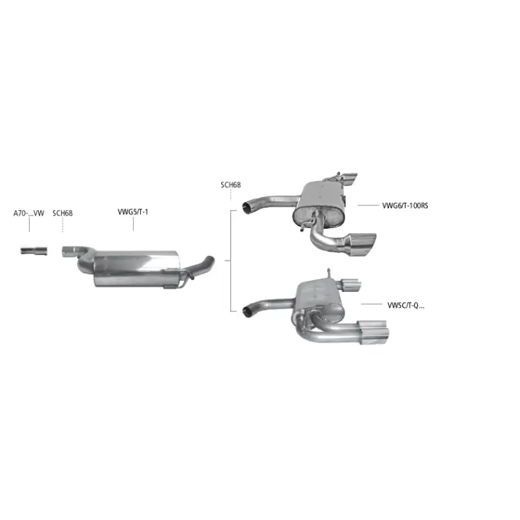 Bastuck Auspuffanlage VW Golf 6 GTI / ED35 2.0 TSI - Abgasanlagen / Downpipes