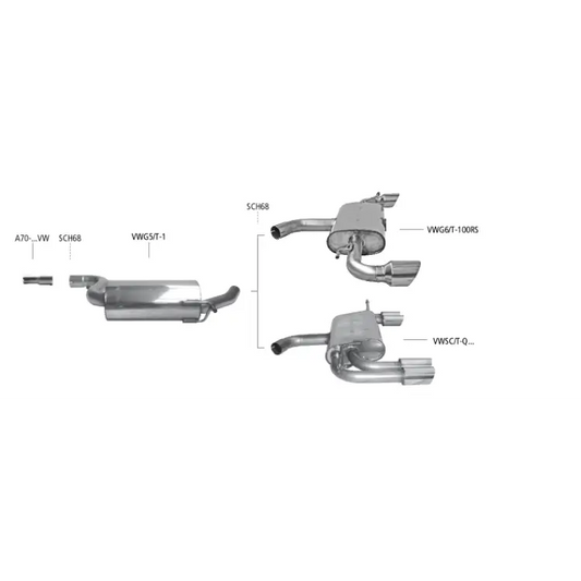 Bastuck Auspuffanlage VW Golf 6 GTI / ED35 2.0 TSI - Abgasanlagen / Downpipes