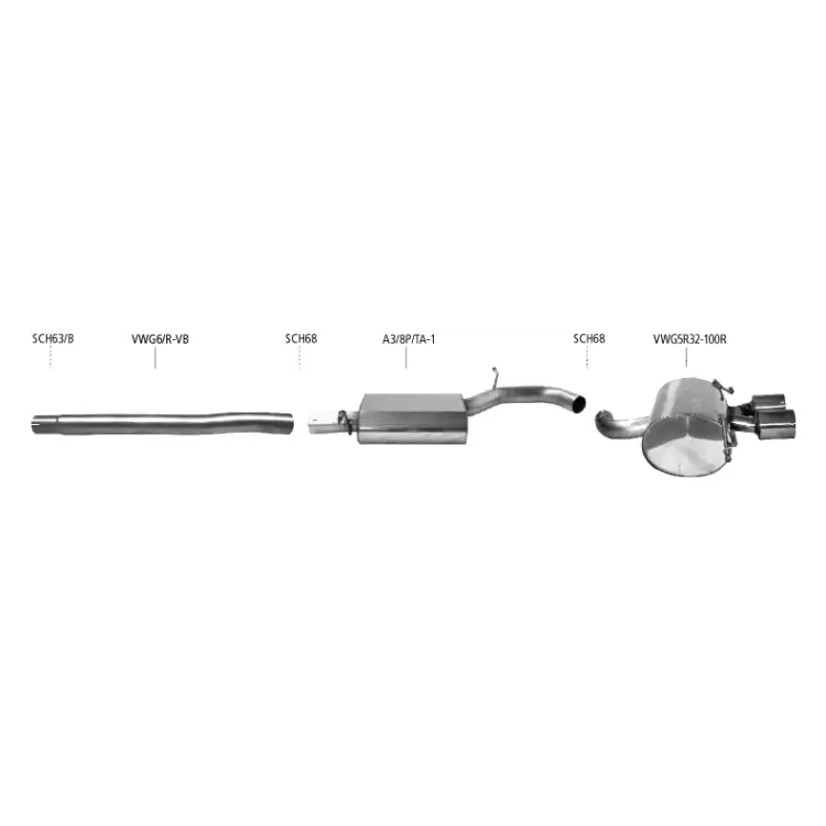 Bastuck Auspuffanlage VW Polo 6R 2.0 TSI WRC - Abgasanlagen / Downpipes