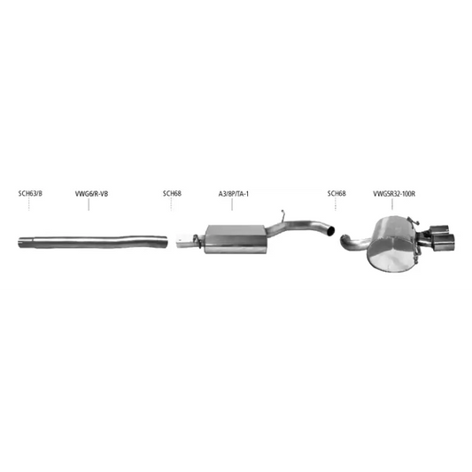 Bastuck Auspuffanlage VW Polo 6R 2.0 TSI WRC - Abgasanlagen / Downpipes