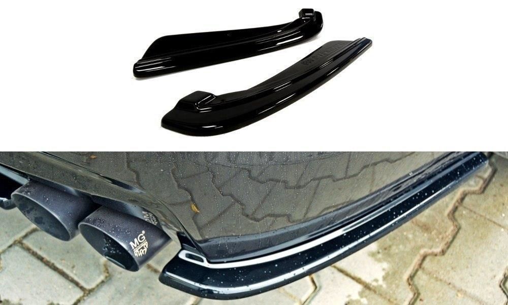 Maxton Design Diffusor-Erweiterungen für BMW 5er F11 M-Paket Limousine schwarz hochglanz