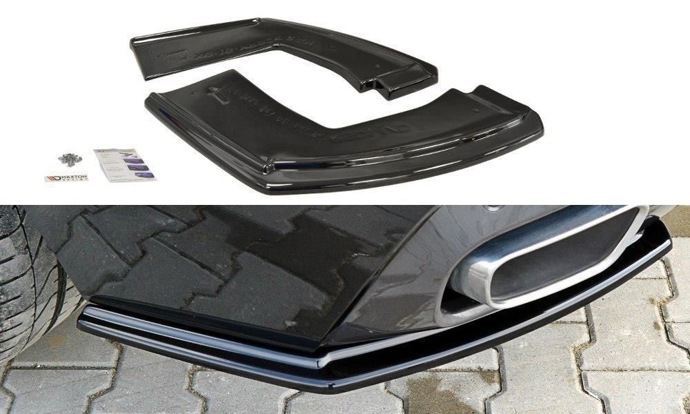Maxton Design Diffusor Seiten Eerwiterungen Flaps für BMW X6 F16 M-Paket schwarz hochglanz