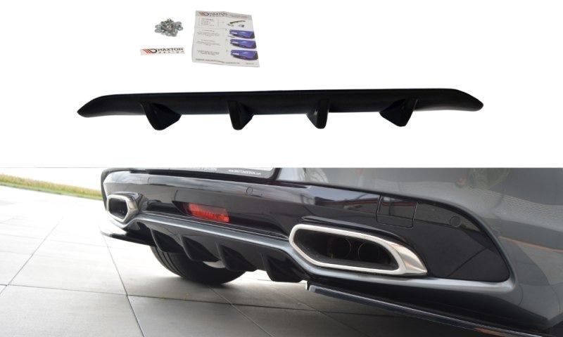 Maxton Design Diffusor für Citroen DS5 Facelift schwarz strukturiert