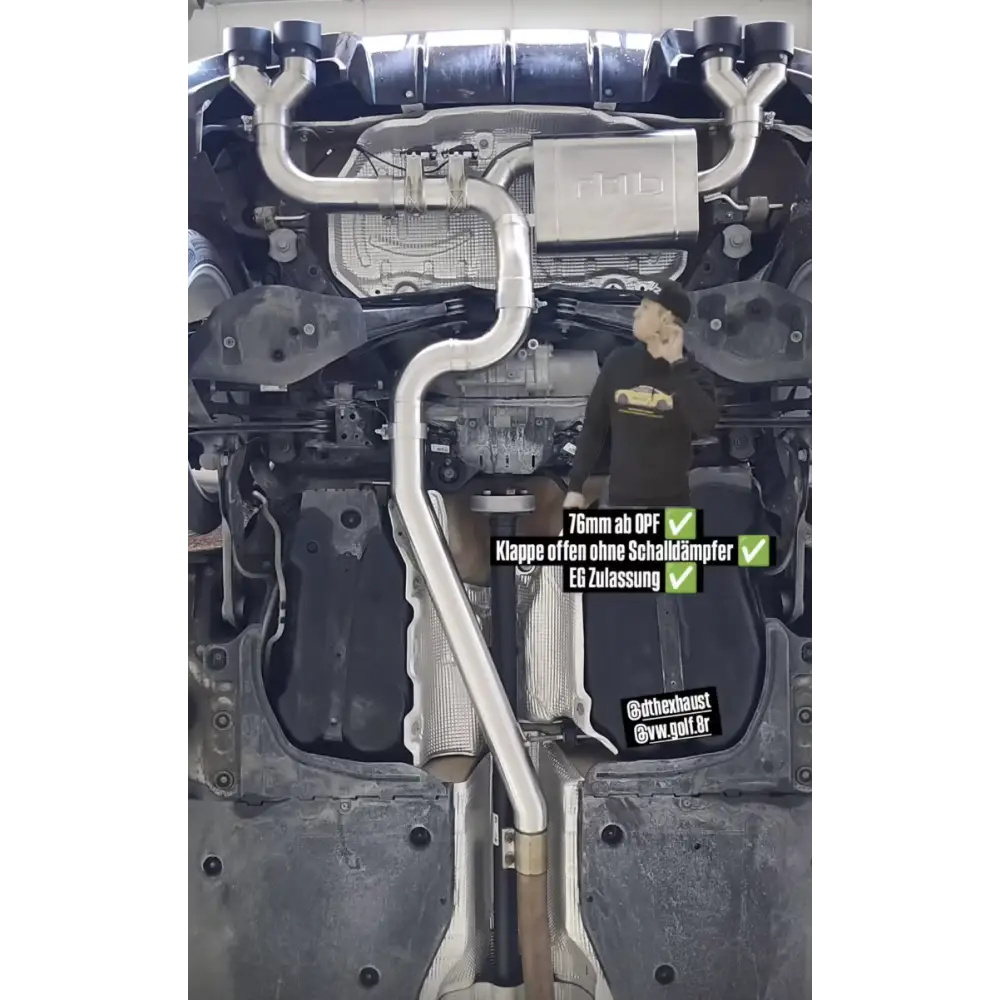 DTH - REAPER V4 - Golf 8R - Abgasanlagen / Downpipes