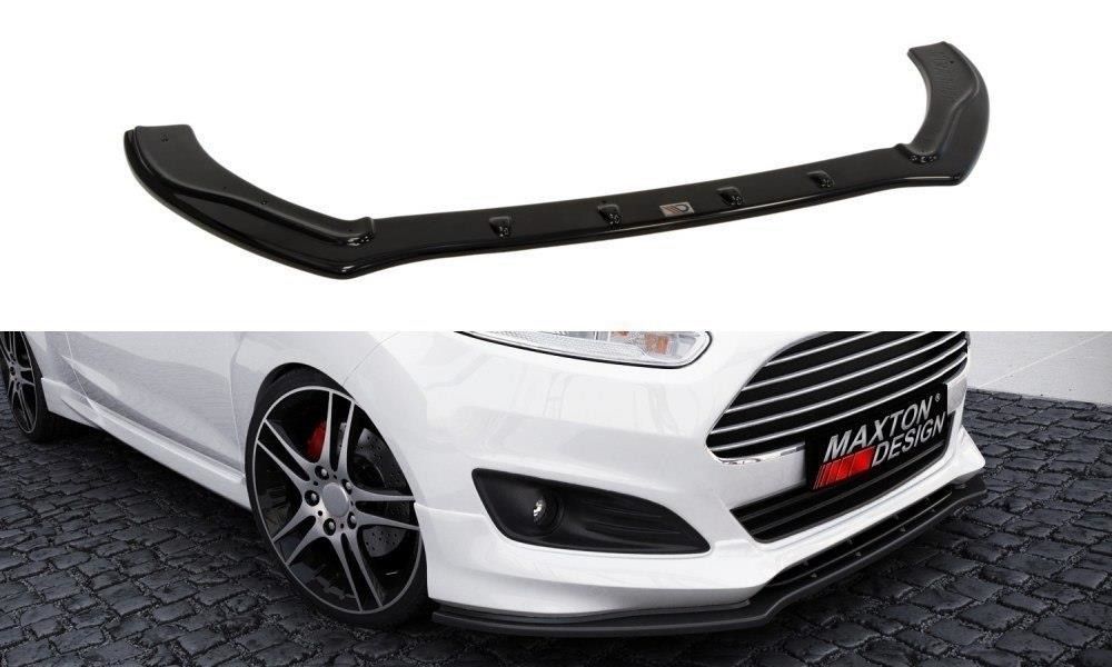 Maxton Design Frontlippe für Ford Fiesta MK7 ST-Line Facelift Carbon Look