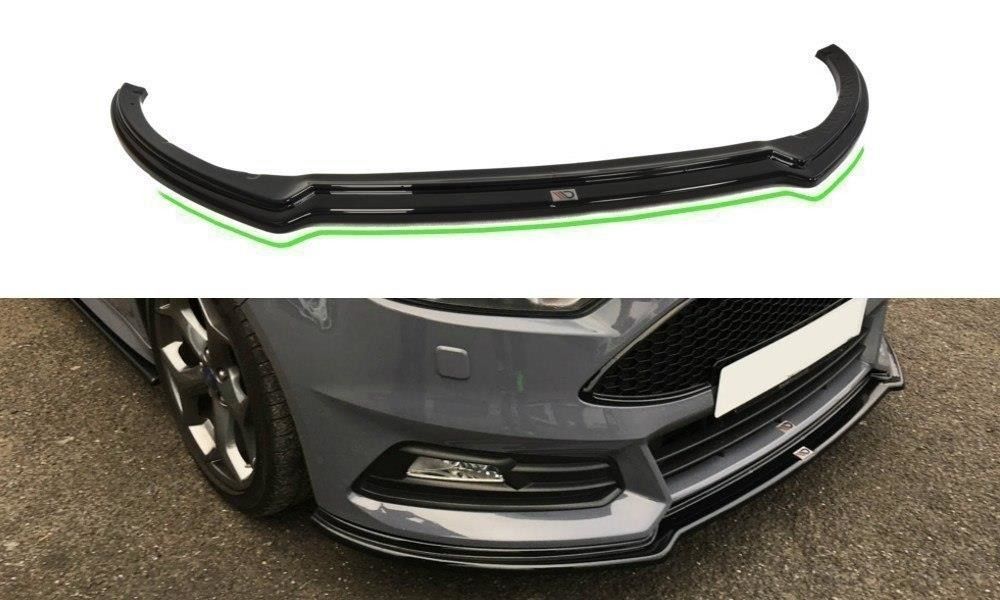 Maxton Design Frontlippe für Ford Focus MK3 ST Facelift schwarz strukturiert