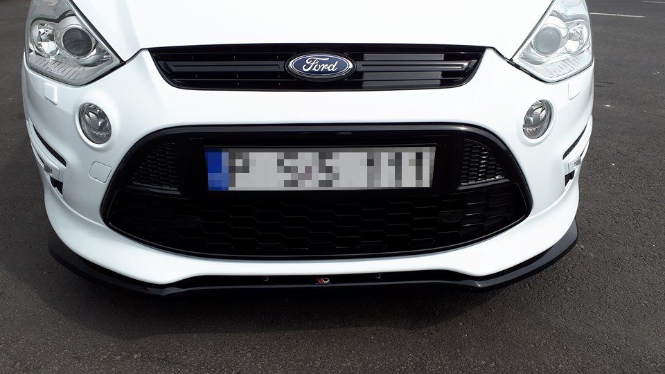 Maxton Design Frontlippe für Ford S-Max Facelift schwarz strukturiert