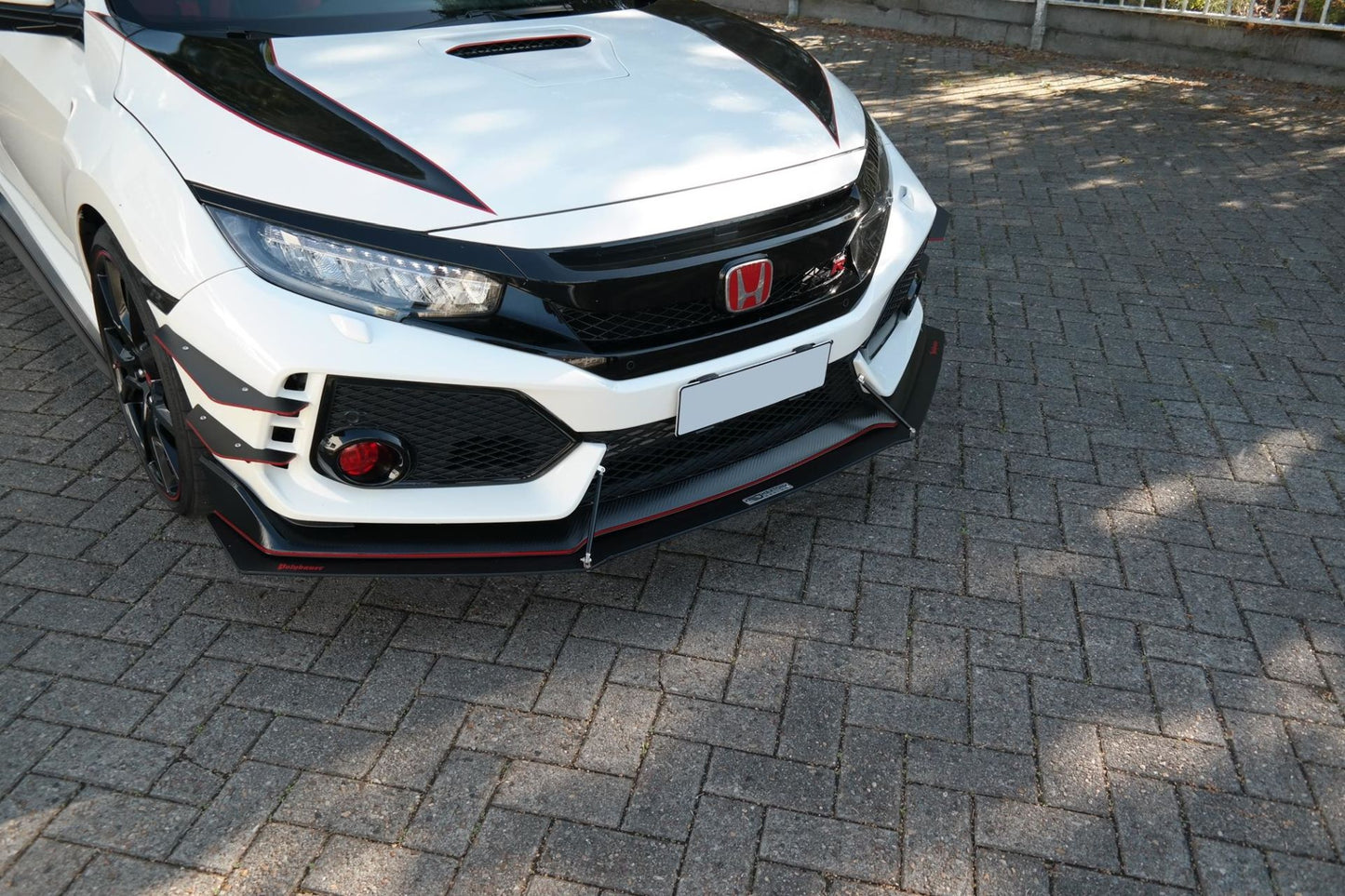 Maxton Design Racing-Frontlippe für Honda Civic FK8 Type-R schwarz unbearbeitet