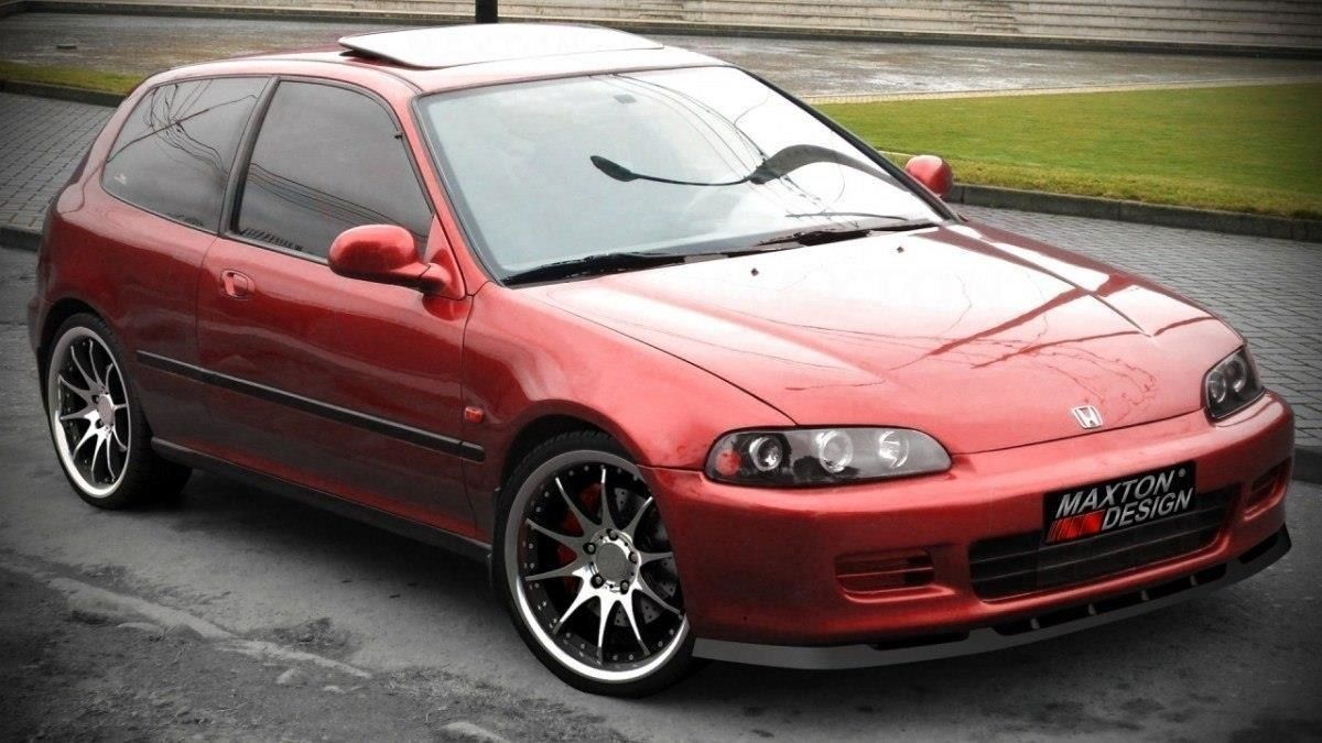 Maxton Design Frontlippe für Honda Civic MK5 Carbon Look