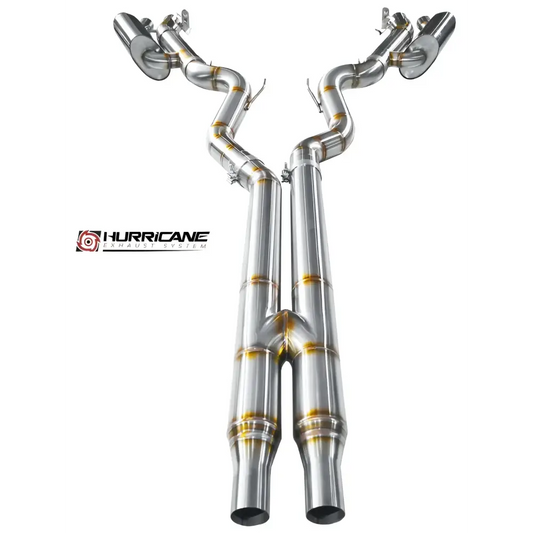 Hurricane 3,5ÍÍ Abgasanlage fÙr Ford Mustang 5.0 Gen. 6 VFL + FL - Abgasanlagen / Downpipes