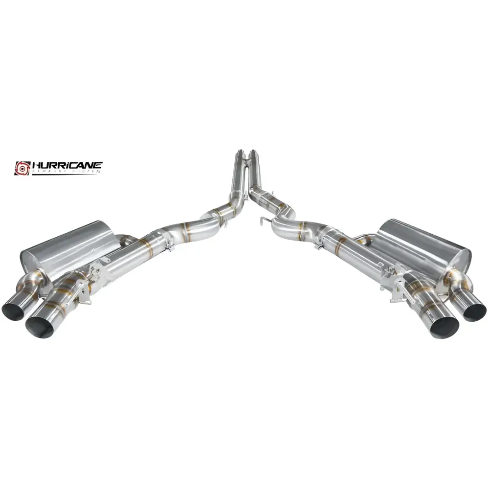 Hurricane 3,5’’ Abgasanlage für Ford Mustang 5.0 Gen. 6 VFL + FL - Abgasanlagen / Downpipes