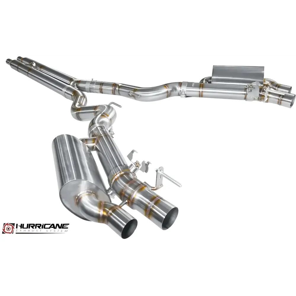 Hurricane 3,5’’ Abgasanlage für Ford Mustang 5.0 Gen. 6 VFL + FL - Abgasanlagen / Downpipes