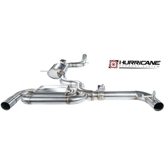 Hurricane 3,5’’ Abgasanlage für VW Scirocco III 2.0 TSI 200 -220ps V3 - an Serie / ohne Endrohre - Fahrzeugauswahl