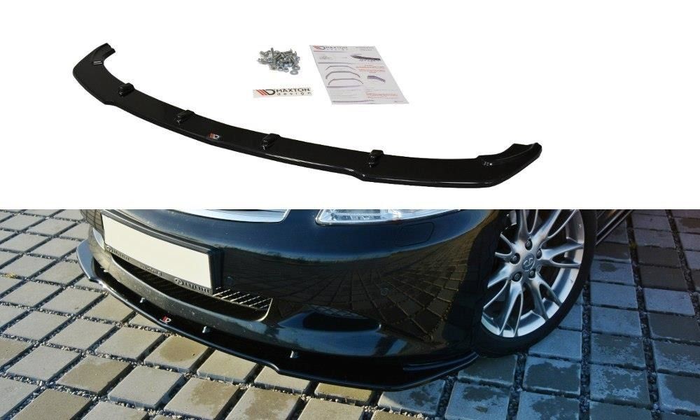 Maxton Design Frontlippe für Infiniti G37 Limousine schwarz hochglanz