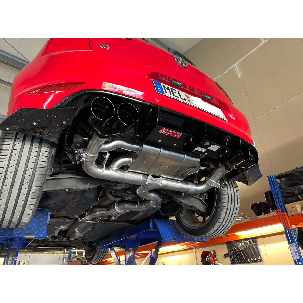 L-Performance - Golf 7R / 300PS - 310PS / Vorfacelift / inkl. Facelift - Terrorline Klappenauspuff 3,5’’ - 2x3Zoll