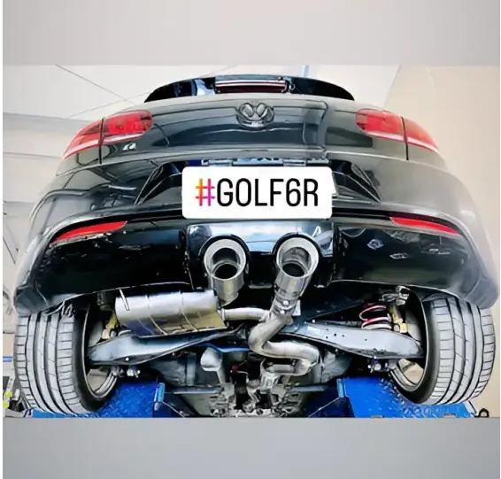 L-Performance - VW Golf 6R Terrorline 3,5’’ Klappenauspuffanlage mit CH-Zulassung - Abgasanlagen / Downpipes