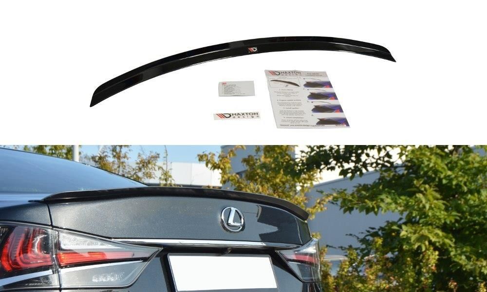Maxton Design Spoiler für Lexus GS MK4 Facelift schwarz hochglanz