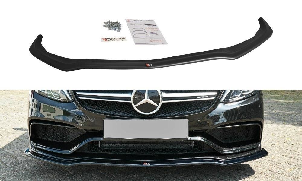 Maxton Design Frontlippe für Mercedes C-Klasse S205 C63 AMG Kombi schwarz hochglanz