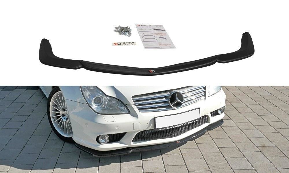 Maxton Design Frontlippe für Mercedes CLS-Klasse C219 CLS55 AMG Carbon Look