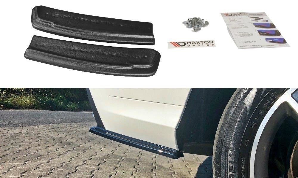 Maxton Design Diffusor-Erweiterungen für Mercedes GLE W166 schwarz hochglanz