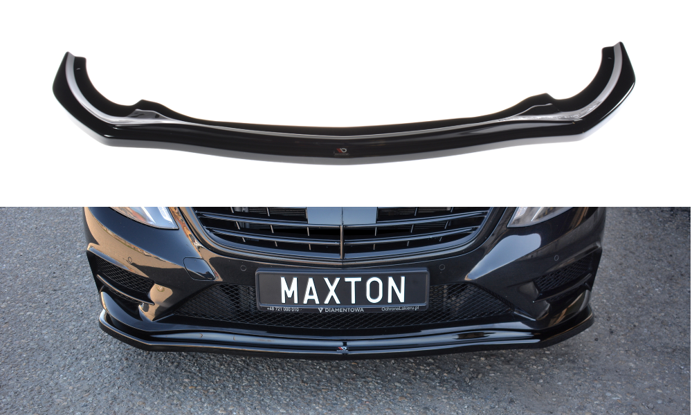 Maxton Design Frontlippe für Mercedes S-Klasse W222 AMG-Paket Carbon Look