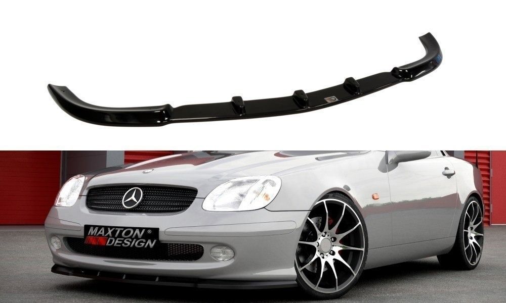 Maxton Design Frontlippe für Mercedes SLK-Klasse R170 Facelift Carbon Look
