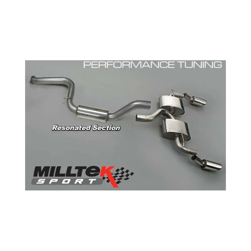 MILLTEK - Kat-back Auspuffanlage Ford FOCUS RS MK2 - Abgasanlagen / Downpipes