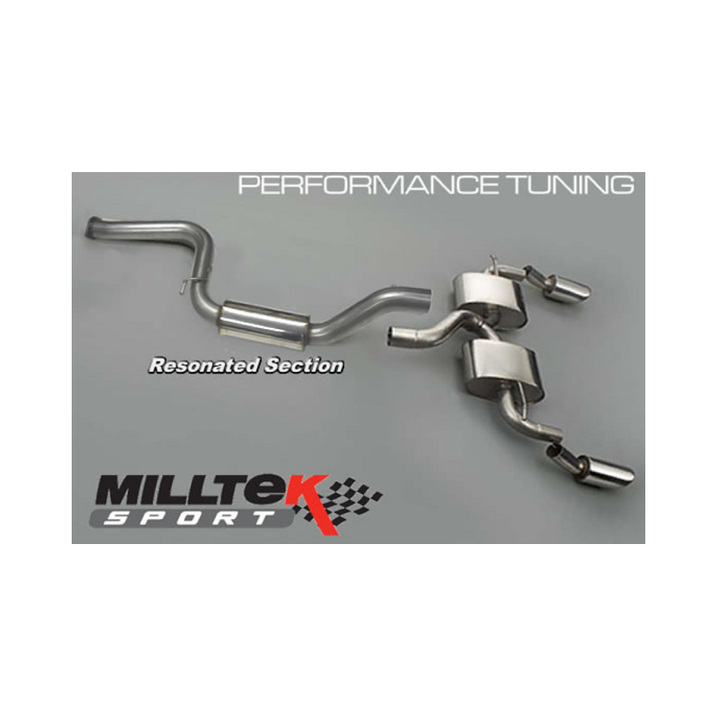 MILLTEK - Kat-back Auspuffanlage Ford FOCUS RS MK2