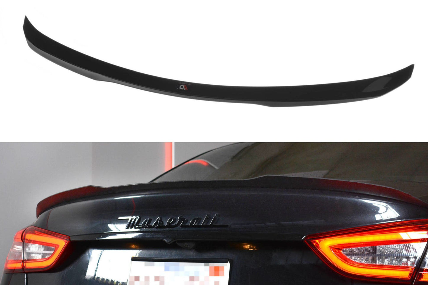 Maxton Design Spoiler für Maserati Quattroporte MK6 Vorfacelift Carbon Look