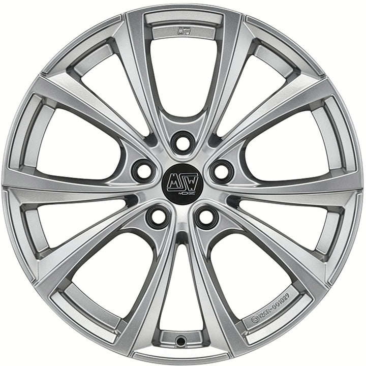 MSW | MSW 27T | 9.5x19 | 5x120 | ET40 | FULL SILVER | W19425001T09