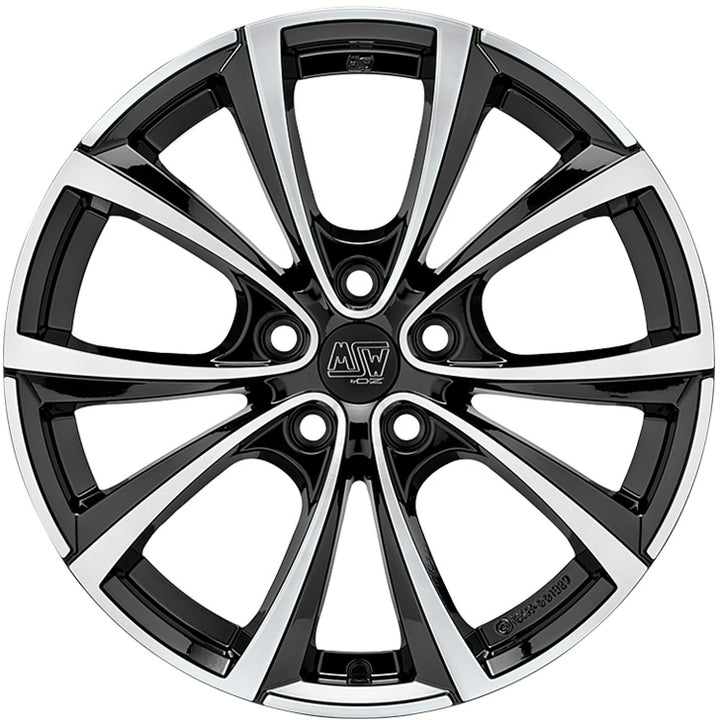 MSW | MSW 27T | 8.5x19 | 5x114.3 | ET35 | GLOSS BLACK FULL POLISHED | W19399001T56