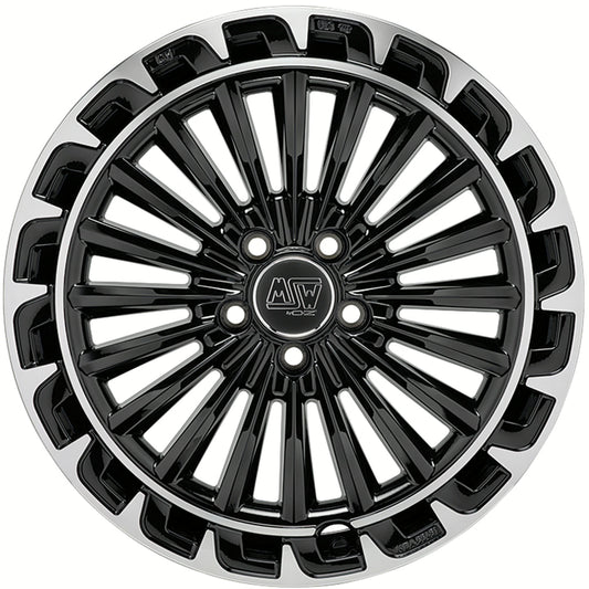MSW | MSW 32 | 8.5x20 | 5x112 | ET25 | GLOSS BLACK+DIAMOND LIP | W19461001TGA