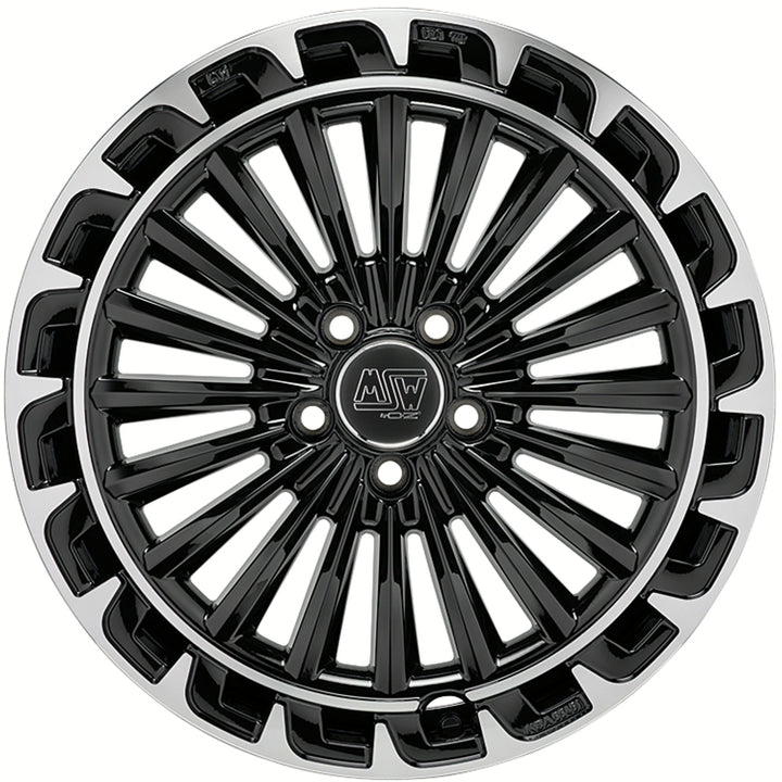 MSW | MSW 32 | 8.5x20 | 5x112 | ET30 | GLOSS BLACK+DIAMOND LIP | W19461002TGA