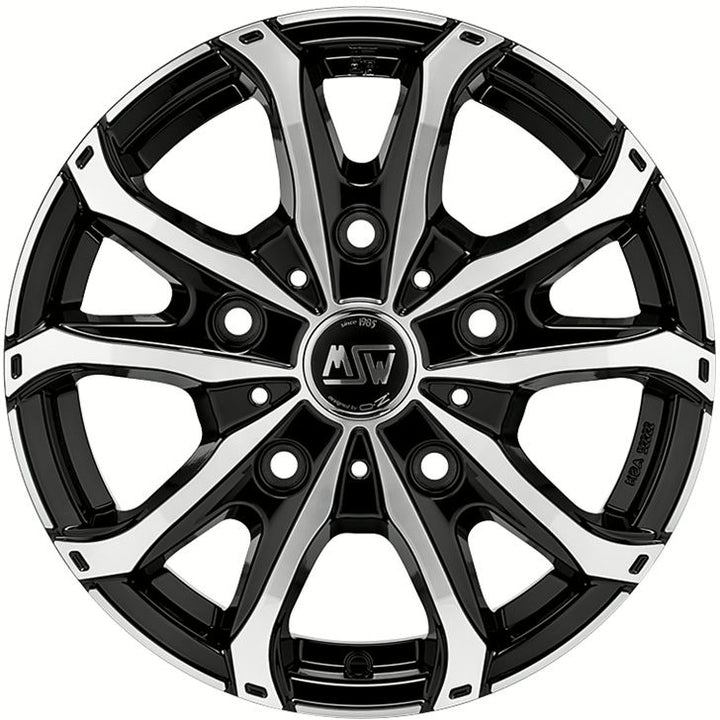 MSW | MSW 48 VAN | 6.5x16 | 5x130 | ET55 | GLOSS BLACK FULL POLISHED | W19299003T56