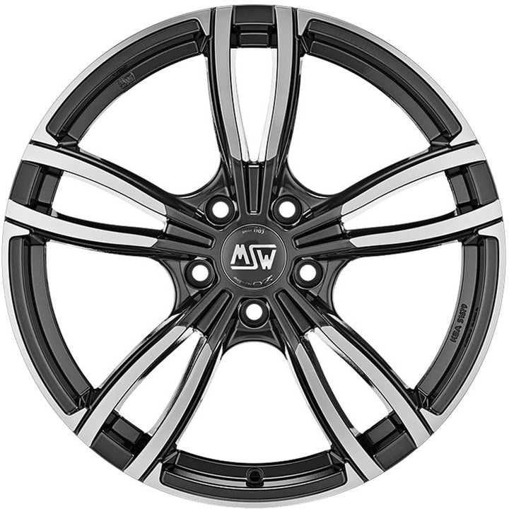 MSW | MSW 73 | 8x19 | 5x120 | ET29 | GLOSS DARK GREY FULL POLISHED | W19288001TT8