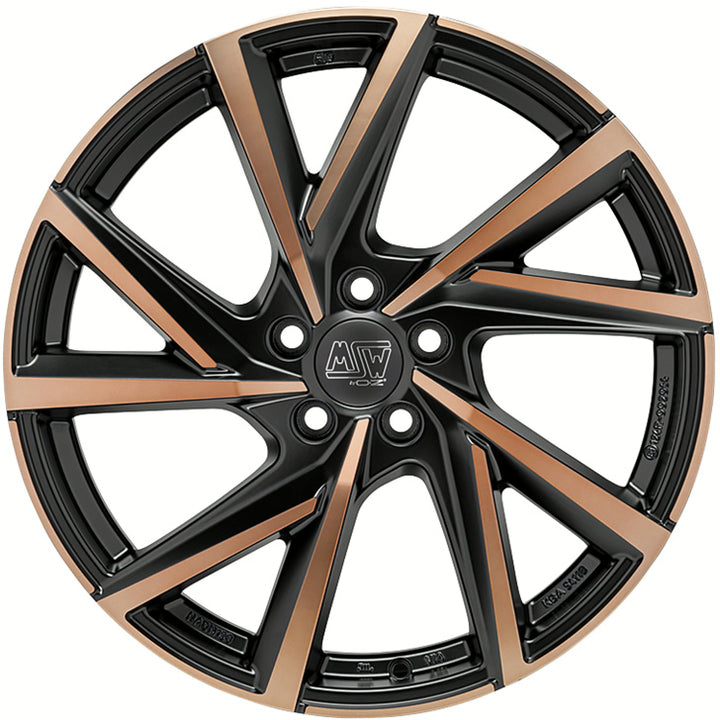 MSW | MSW 80-5 | 8x19 | 5x112 | ET40 | MATT BLACK COPPER FULL POLISHED | W19381005TCAC