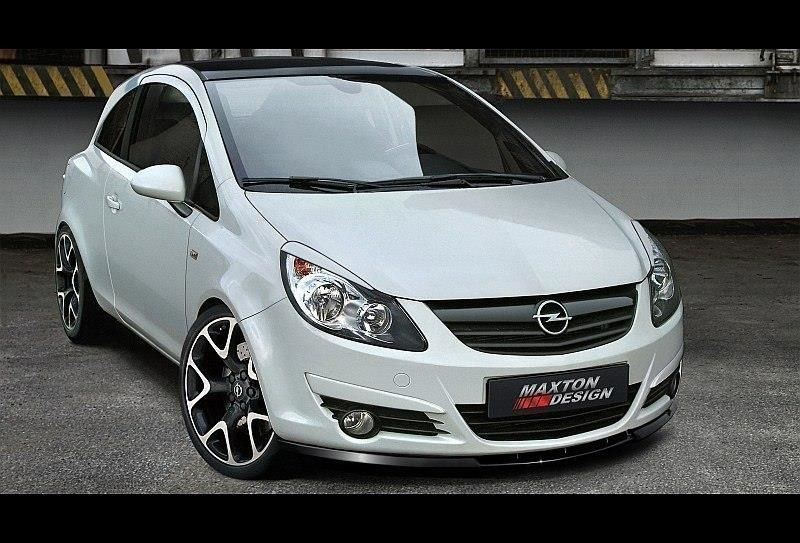 Maxton Design Frontlippe für Opel Corsa D|MK4 Vorfacelift schwarz hochglanz