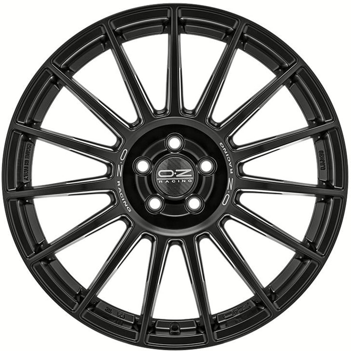 OZ | SUPERTURISMO DAKAR | 8.5x20 | 5x108 | ET40 | MATT BLACK SILVER LETTERING | W01875206R9