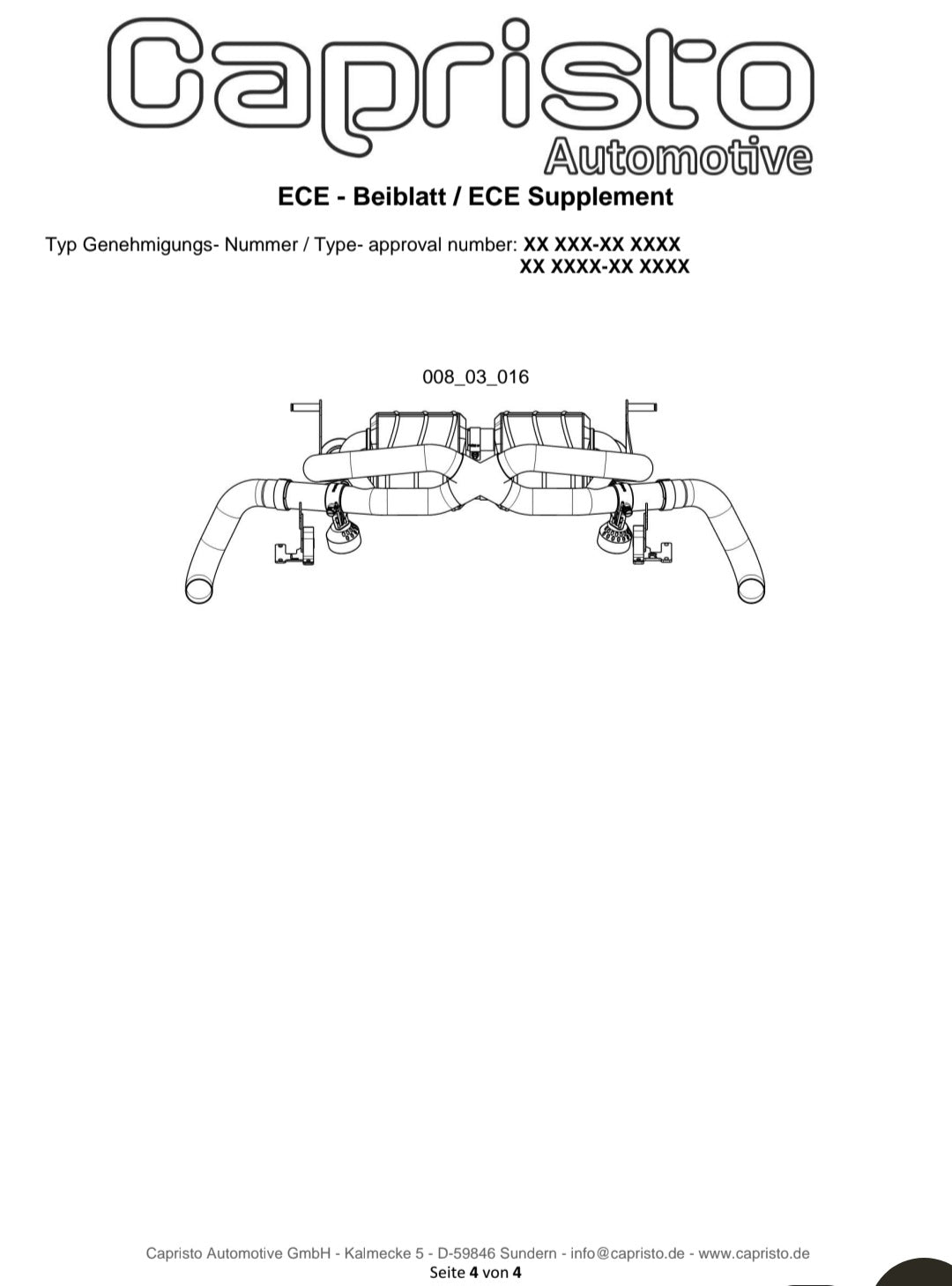 Capristo Sportauspuff - Audi R8 mit CH-Gutachten