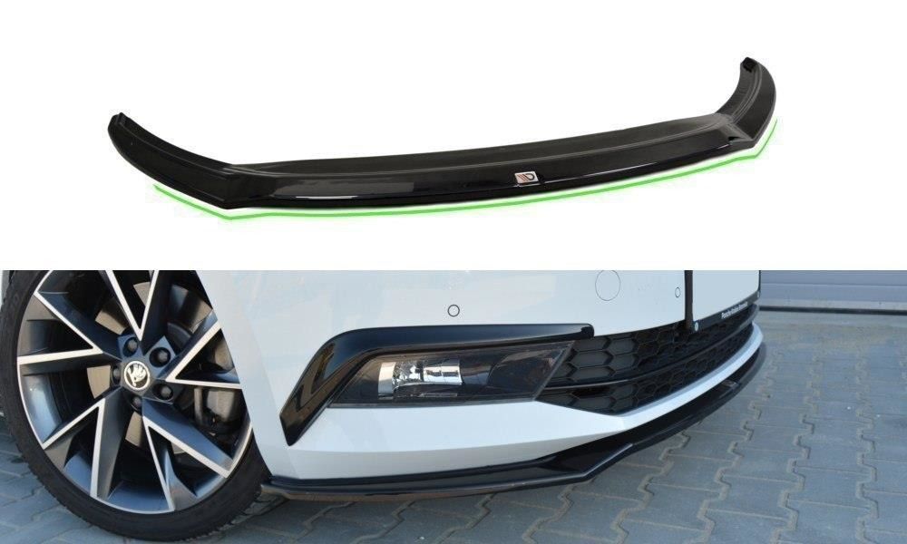 Maxton Design Frontlippe für Skoda Superb MK3 Kombi schwarz strukturiert