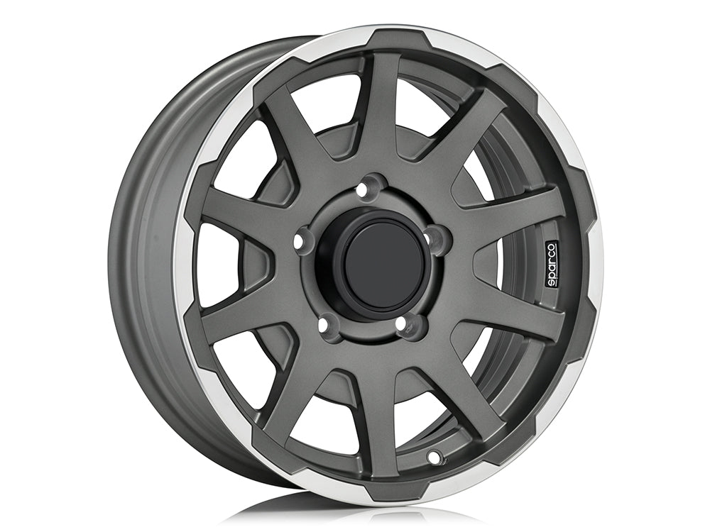 SPARCO | SPARCO DAKAR | 5.5x16 | 5x139.7 | ET5 | MATT DARK GREY LIP POLISHED | W29080001TM7