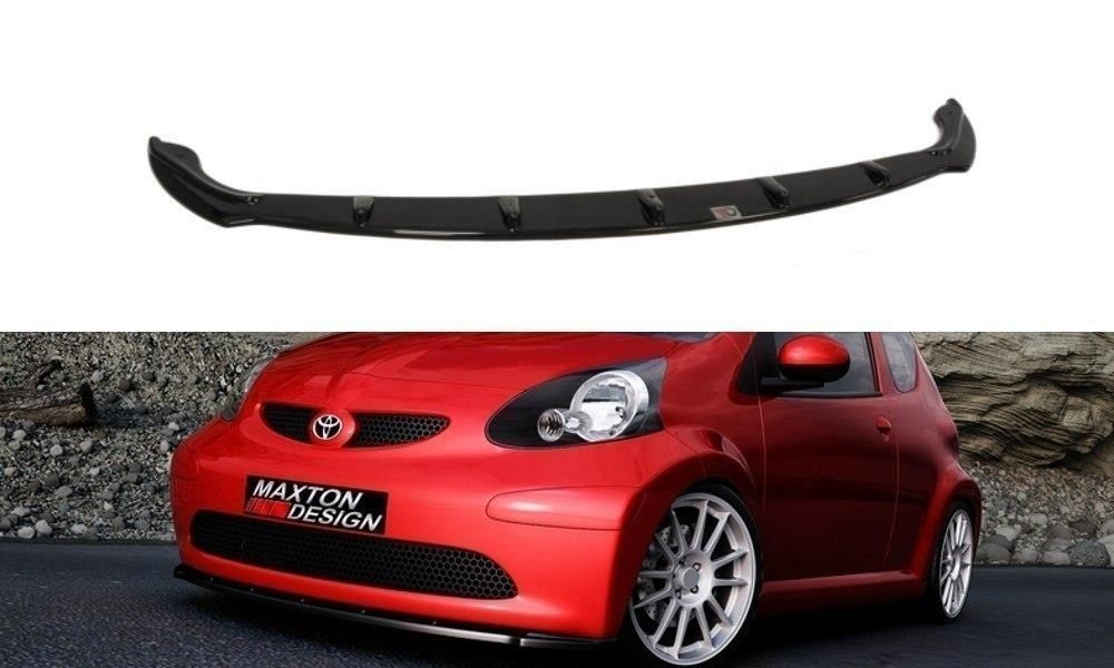 Maxton Design Frontlippe für Toyota Aygo MK1 Vorfacelift schwarz hochglanz
