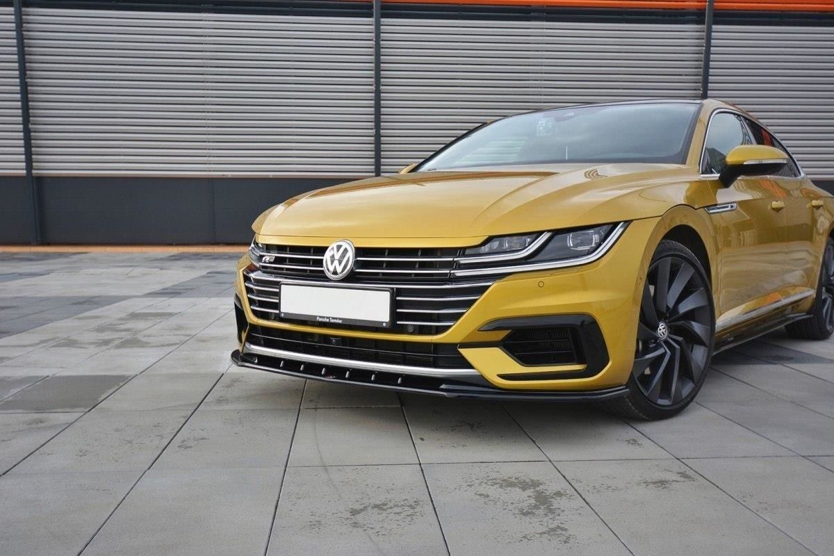 Maxton Design Frontlippe für Volkswagen Arteon schwarz hochglanz